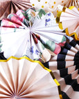 Deluxe Floral Pattern Decoration Fan (8pcs)