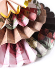 Deluxe Floral Pattern Decoration Fan (8pcs)
