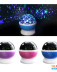 Rotating Star Projection Lamp