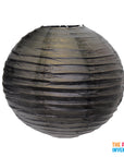 Black Round Paper Lantern (1 Piece)
