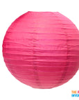 Hot Pink Round Paper Lantern (1 Piece)