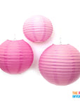 Light Pink Round Paper Lantern (1 Piece)