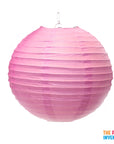 Light Pink Round Paper Lantern (1 Piece)