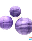 Purple Round Paper Lantern (1 Piece)