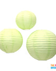 Light Green Round Paper Lantern (1 Piece)