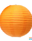 Orange Round Paper Lantern (1 Piece)