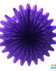 Purple Snowflake Decorative Fan
