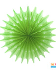 Light Green Snowflake Decorative Fan
