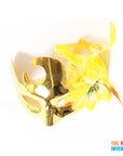 Metallic Mask with Flower