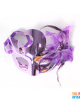 Metallic Mask with Flower