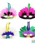 Feather Masks (3 or 6 Pack)