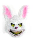 Scary White Rabbit Fluffy Animal Mask