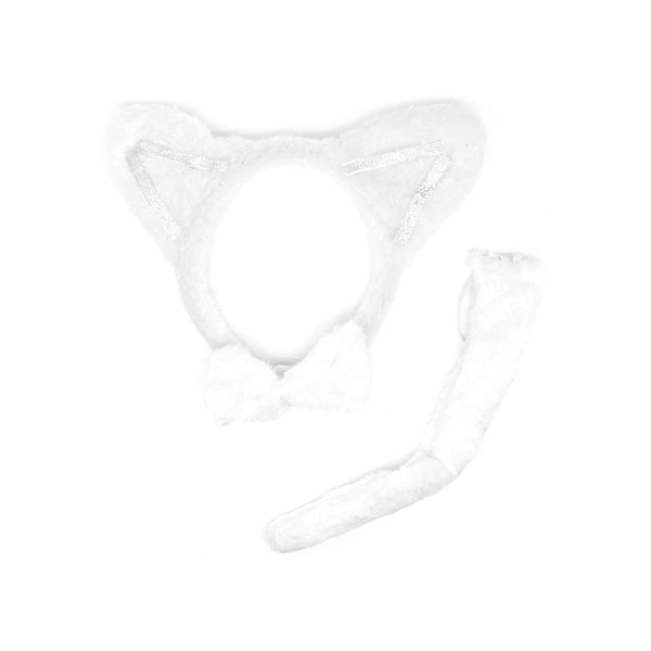 White Cat Costume Kit (3 Piece Set) The Party Inventory