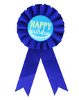 Party Badge (Blue Happy Birthday)