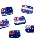 Australian Flag Rectangle Badges (6pcs)