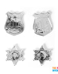 Deluxe Police Badges (4pk)