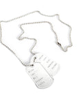 Army Dog Tag Chain Necklace