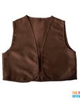 Children's Dark Brown Colonial Vest