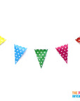 Polka Dot Bunting Flags (Multicolour)