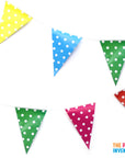 Polka Dot Bunting Flags (Multicolour)