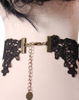 Blood Ruby Lace Choker Accessory