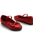 Children's Red Glitter Shoes
