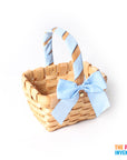 Little Woven Basket with Ribbon