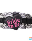 Black Bride to Be Leg Garter