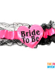 Pink Bride to Be Leg Garter