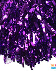 Purple Metallic Pom Poms
