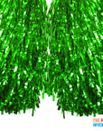 Green Metallic Pom Poms