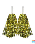 Gold Metallic Pom Poms