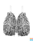 Silver Metallic Pom Poms