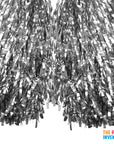 Silver Metallic Pom Poms