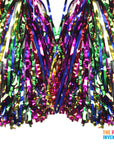 Rainbow Metallic Pom Poms
