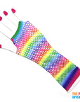 Rainbow Fishnet Gloves (Horizontal Stripe)