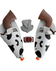 Cowboy Double Gun Set with Holster Belt (Cow Print)