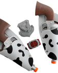 Cowboy Double Gun Set with Holster Belt (Cow Print)