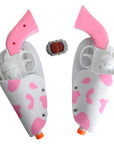 Cowgirl Double Gun Set with Holster Belt (Pink Cow Print)