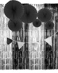 Black and Silver Party Decoration Kit