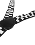 Black and White Checkered Suspender