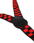 Black and Red Checkered Suspender