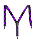 Black and Purple Checkered Suspender