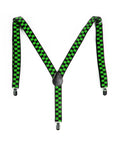 Black and Green Checkered Suspender