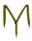 Black and Yellow Checkered Suspender