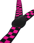 Black and Pink Checkered Suspender