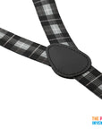 Grey Tartan Pattern Suspender
