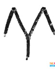 Black Sequin Suspender