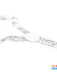 White Sequin Suspender