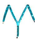 Blue Sequin Suspender